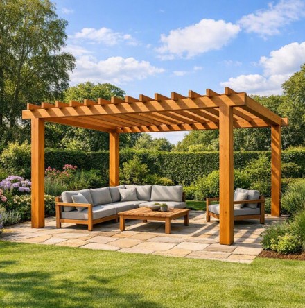 Timber structure and outdoor space